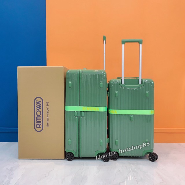 RIMOWA行李箱PC拉鏈箱 易烊千璽同款行李箱 essential trunk plus系列全新色彩系列男女款拉杆箱 gdx1127